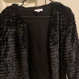 CALVIN KLEIN fur coat!